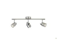 BARRA LUCE LAMPADARIO SOFFITTO LAMPADA PHILIPS 3 FARETTI GU10 49 CM CROMATO