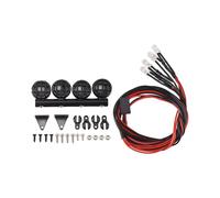 Barra Luci per Tetto un LED per Auto RC per WPL 1/18 1/24 Accessori per Ricambi Auto per Camion RC, 4 LED