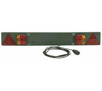 Ama Barra Luci Posteriori 12V con Fanali e Cavo 4,5m, Grigio Scuro, Lunghezza 1050 mm, Omologata ECE per Macchine Agricole e Rimorchi, Made in Italy