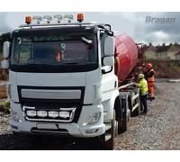 Barra Luci Tetto Bragan Iveco Stralis Cube Hi-Way LED Amber 63mm Cromata