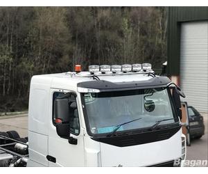 Barra Luci Tetto Bragan per Iveco Trakker Low 63mm x4 LED+Amber Beacon x2