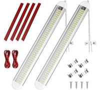 Barra Luminosa 12V, 2 Pezzi 120 LED, 8W 1600LM, per Interni Universale Con Inter