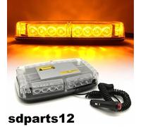 Barra Luminosa 12V Lampeggiante 24 LED Tetto Base Magnetica Spina Accendisigari