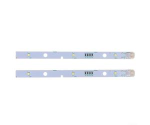Barra luminosa a LED e copertura, 2 pz Striscia LED bianca fredda,per Rongsheng per frigorifero Hisense E349766 MDDZ-162A 1629348 1529227 DC12V 2W | Colore bianco freddo | Basso consumo energetico|