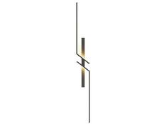 Barra luminosa a LED moderna regolabile per specchio Luce sopra lo specchio per bagno camera da letto soggiorno(Black left,60cm)