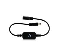 Barra luminosa a LED monocolore DC12 volt a bassa tensione 2835 5050 con interruttore touch dimmerabile(Black)