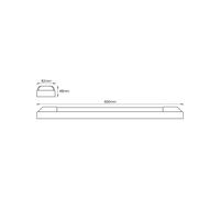 Barra luminosa a LED OSRAM POWER BATTEN, 4.000 K, 60 cm, a 2 luci. Osram