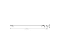 Barra luminosa a LED OSRAM TUBEKIT, 120 cm, 3.000 K bianco Interruttore 4099854538704