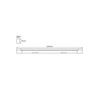 OSRAM Barra luminosa LED, 1200mm, 20W, 2000lm, 4000K bianco freddo, alloggiamento in alluminio, IP20, 100lm/W, per montaggio a soffitto e a parete
