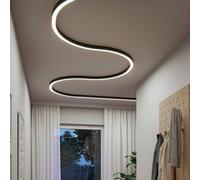 Barra luminosa a LED Paulmann Linion, nera, curva a 90°, 3.000 K Paulmann