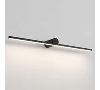 Barra luminosa a LED per specchio nero Vanity Apparecchio di illuminazione minimalista Applique da parete per bagno e camera da letto Linear Bath Mirror Lampade eleganti per trucco e spogliatoio luci