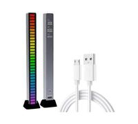 Barra luminosa a LED reattiva al suono - Marca - Modello - Controllo del suono - Musica - Ritmo dinamico