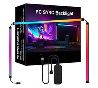 Barra luminosa a LED RGB Phantom Ambiance Display con ritmo musicale, software di sincronizzazione a luce dinamica, modalità dinamica del colore controllabile, striscia luminosa (32 pollici)