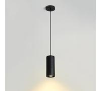 Barra Luminosa A Sospensione A Tubo Lungo in Pietra Nera Beam Mini Lampade Lineari per Isola da Cucina Lampada A Sospensione A Soffitto Singola Lampadario Vintage di metà Secolo, Black