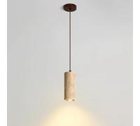Barra Luminosa A Sospensione A Tubo Lungo in Pietra Nera Beam Mini Lampade Lineari per Isola da Cucina Lampada A Sospensione A Soffitto Singola Lampadario Vintage di metà Secolo, Stone Color