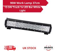 Barra luminosa da lavoro a LED 90W luce bianca 37 cm per camion 12-24V, ATV, ...