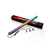 Barra luminosa LED RGB indirizzabile COOLMOON da 30 cm in lega di alluminio RGB per PC, striscia LED