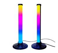 Barra luminosa LED RGB - Sincronizzazione Musica Lampada d'Ambiente Decor,Barre luminose di gioco a controllo vocale,per Home Cinema Ufficio Camera Sfondo Streaming Fotografia di Vacanze Zona