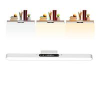 Barra Luminosa Magnetica a LED - Lampada Da Scrivania Con Orologio 3 Modalità Luminose - da Notte per Camera da - Per Cucina Bagno Armadio Officina Corridoio Toeletta Studenti Dormitorio