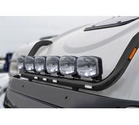 Barra Luminosa Tetto Nera Inox 60mm + LED 7 Iveco S-Way AT Sleeper Cab