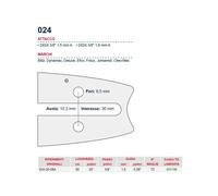 Barra motosega 50 cm - 20" passo 3/8" Spessore 1.5 mm - .058" attacco 024 - 4...
