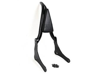 Barra nera Sissy staccabile Passeggero Schienale Pad Posteriore Adatto per Kawasaki Vulcan S EN 650 VN650 S650 650 650 cc [24 Pollici]