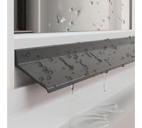 Barra Parapioggia Impermeabile For Finestre, Barriera In Gomma, Parapioggia Autoadesivo For Finestre E Porte, Smusso A 135°, Striscia Impermeabile Autoadesiva, Lunghezza 0,5~5M(4.5cmx2M)