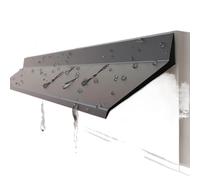 Barra parapioggia in gomma per finestre, Guarnizione autoadesiva in gomma for finestre e porte, nera, diverse misure(5.5cm,5m(16.4ft))