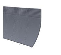 Barra parapioggia per finestre, Striscia antipioggia in gomma autoadesiva for finestre, multicolore, 7-11 cm x 1-5 m(Grey,11cm*2m)