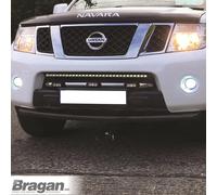 Barra Paraurti Anteriore Bragan™ Per Nissan Navara D40 2010-2015 In NERO
