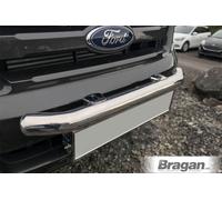 Barra Paraurti Anteriore + Portatarga Per ford ranger 2012 - 2016 Acciaio Inox