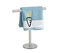 Barra per asciugamani da bagno - Mensola separata per piano di lavoro, supporto per asciugamani in metallo regolabile per cucina e bagno | Portasciugamani da bancone per lavello, lavabo e