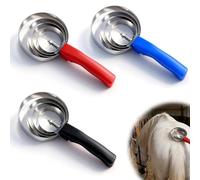 Barra per cavalli in acciaio inox, 3 strisce a spirale a 4 strati, spazzola per il cambio del pelo, spazzola per il curry dei cavalli in metallo, spazzola per la cura dei cavalli per le mucche