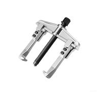 Barra per estrattori a doppia gamba cromata con due artigli, strumento resistente per rimuovere cuscinetti, pulegge e ingranaggi, include cuscinetto di spinta all'albero (4")