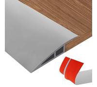 Barra per porte in PVC, profilo di transizione, autoadesiva, compensazione dell'altezza di 5 - 10 mm, listello di transizione per il collegamento di fughe e soglia del tappeto, piastrelle da 2 m