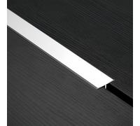 Barra per soglia porta in alluminio con profilo a T, 90 cm, 3 pezzi, resistente alla corrosione, ideale per edifici pubblici e privati, bianco, altezza 1,5 cm, design Sk
