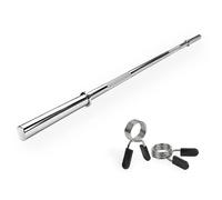 Barra per sollevamento pesi con collari a molla VirtuFit Argenté 170 cm