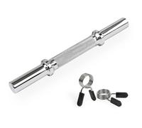 Barra per sollevamento pesi con collari a molla VirtuFit Argenté 35x3x3 cm