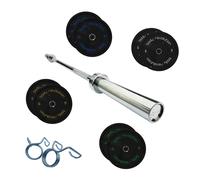 Barra per sollevamento pesi olimpico Body Revolution Bumper 10kg Noir 7 ft