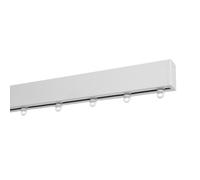 Barra per Tende con Onda Perfetta con Installazione a Soffitto, Barra per Tende Flessibile e Resistente per Finestre e Porte, Guide Decorative CINTACOR Bianco 150 cm