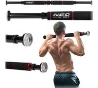 NEO SPORT NS-311 - Barra di espansione per trazioni di esercizi di allenamento della forza in acciaio rinforzato, manici in schiuma per telaio da 60-85 cm, carico 150 kg