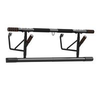 Barra per Trazioni e Flessioni con Prese Imbottite 100x50x27 cm in Acciaio e HDR Arancione e Nero