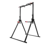 Barra per trazioni triangolare, pieghevole Power Tower Dip Station, altezza regolabile 1,75 - 2,3 m, portata 200 kg, barra orizzontale, palestre