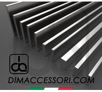 BARRA PIATTA CESOIATA ACCIAIO INOX 316 - QUALITÀ SUPERIORE - VARIE SEZIONI