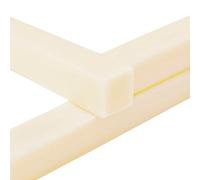 Barra piatta in plastica ABS | Beige 500x20mm 10-30mm 2 pezzi: Fresatura CNC Taglio laser Supporto strutturale Fai da te(30mm)