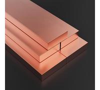 Barra piatta in rame puro al 99,9%, 1 pezzo - Barra di distribuzione ad alta conduttività for progetti industriali e fai da te - Spessore 0,5-5 mm x lunghezza 500 mm(1.5mmx10mm)