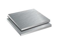 Barra piatta quadrata in alluminio, Lamiera in lega di alluminio 6061, argento, varie misure, confezione assortita(100 X100 X5mm 5pcs)