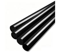 Barra Plastica POM Nera 1m,Ø50-100mm Grande Diametro per Lavorazioni,Ø75mm | Poliacetale tecnico per grandi alberi,boccole e ingranaggi; adatto a tornitura CNC, foratura e lavorazioni meccaniche