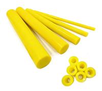 Barra poliuretano 90A, tonda 25mm 35mm, 500mm | Materiale elastomerico rigido pieno lavorabile per componenti industriali 16mm - 100mm(Ø20)