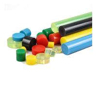 Barra Poliuretano Piena PU 80A Ø10-95mm L500mm Tondo Asta | Elastomero Cilindro Ammortizzatore Antiusura Resistente Olio Tampone Paracolpi Ricambio Tornitura Giunto(Yellow,Ø25mm)